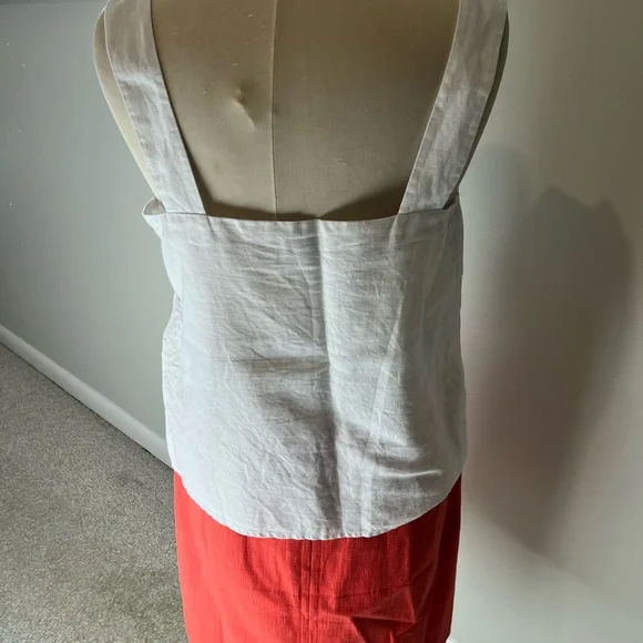 J. Crew Ivory Sleeveless Linen Top - Picture 2 of 4